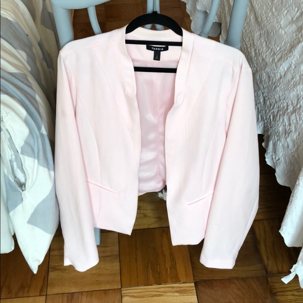 Torrid Light Pink Chic Blazer